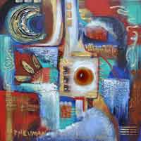 Agate Totem, mixed media
