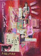 Think Pink, mixed media